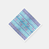 Mosaik Griechischer Meander griechisches Schlüssel Serviette (Ecke)