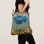 Mosaik Grün Blau Floral Tasche (Von Nahem)