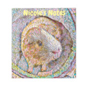 Mosaik Guinea Pig Themed Notebook Notepad Notizblock (Vorderseite)