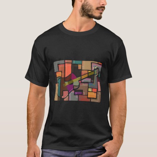 Mosaik Guitar Art Musician Gitarrist Band M T-Shirt (Vorderseite)