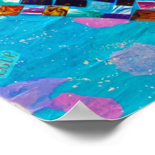 Mosaik Heart Collage Poster (Ecke)