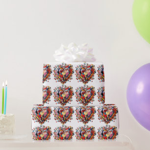 Mosaik-Herz der Liebe Geschenkpapier