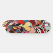 Mosaik-Herz der Liebe Skateboard (Horizontal)