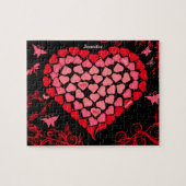 Mosaik-Herz-Heirat-Antrag-Puzzlespiel Puzzle (Horizontal)