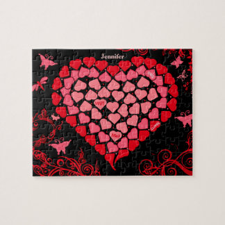 Mosaik-Herz-Heirat-Antrag-Puzzlespiel Puzzle
