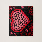 Mosaik-Herz-Heirat-Antrag-Puzzlespiel Puzzle (Vertikal)