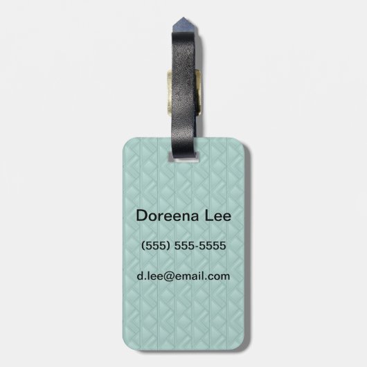 Mosaik-Hintergrund Gepäckanhänger (Rückseite vertikal)