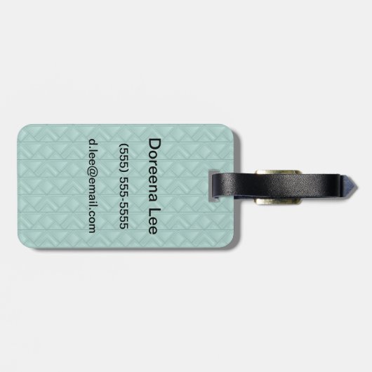 Mosaik-Hintergrund Gepäckanhänger (Rückseite horizontal)