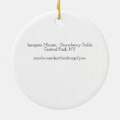 Mosaik IMAGINE, Erdbeerfelder, NY - Keramik Ornament (Hinten)