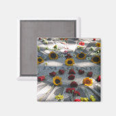 Mosaik IMAGINE, Erdbeerfelder, NY - Magnet (Vorderseite/Rückseite)