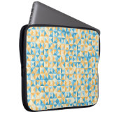 Mosaik in blau und orange laptopschutzhülle (Vorne Rechts)