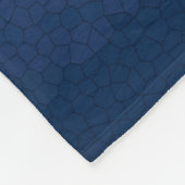 Mosaik in Blau- und Rosatönen Fleecedecke (Ecke)