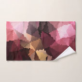 Mosaik in braun-rosa und gelben Farben Badhandtuch Set (Handtuch)