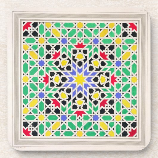 Mosaik in den Sockelen der Ostseite des Turms O Getränkeuntersetzer (Vorderseite)