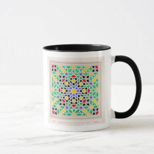 Mosaik in den Sockelen der Ostseite des Turms O Tasse