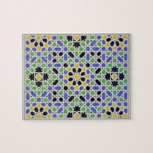 Mosaik in den Sockelen der Tür in der Halle der Puzzle