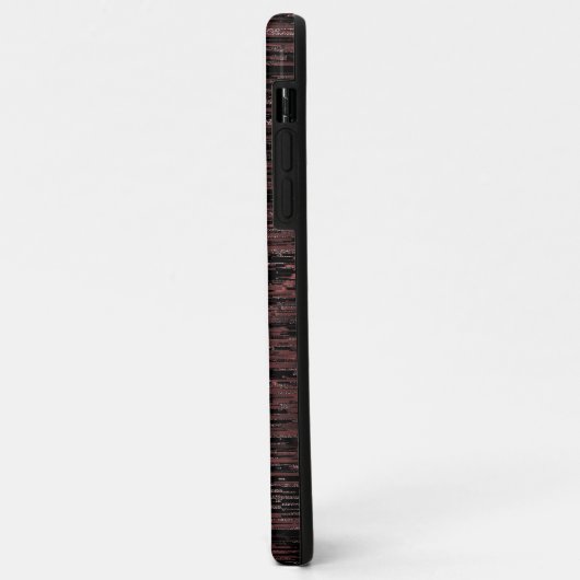 Mosaik in Grau-Bordeaux mit grobem Hintergrund Case-Mate iPhone Hülle (Hinten/Links)