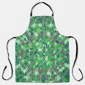 Mosaik in grünlichen Dreiecken mit Gradiententönen Schürze (Vorderseite)