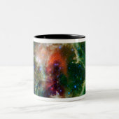 Mosaik ist der Soul-Nebel Zweifarbige Tasse (Mittel)