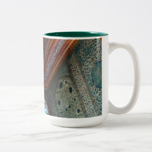 Mosaik - Kaffee-, Tee-Tasse Zweifarbige Tasse