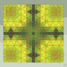 Mosaik Kaleidoscope Square grün und gelb