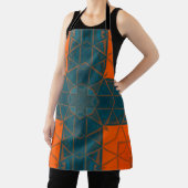 Mosaik Kaleidoscope Square Orange und Blau Schürze (InSitu)