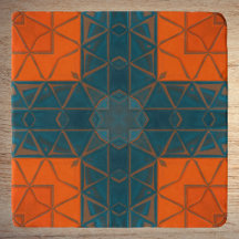Mosaik Kaleidoscope Square Orange und Blau