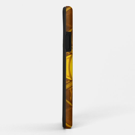 Mosaik Kaleidoskop Blume Gelb Case-Mate iPhone Hülle (Hinten/Rechts)