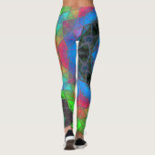 Mosaik Kaleidoskop Blume Rainbow Leggings (Rückseite)
