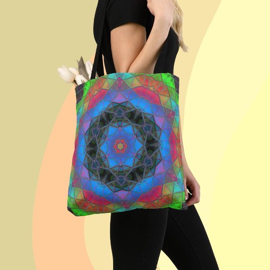 Mosaik Kaleidoskop Blume Rainbow Tasche