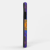 Mosaik Kaleidoskop Gelb Blau und Rosa Case-Mate iPhone Hülle (Hinten/Rechts)