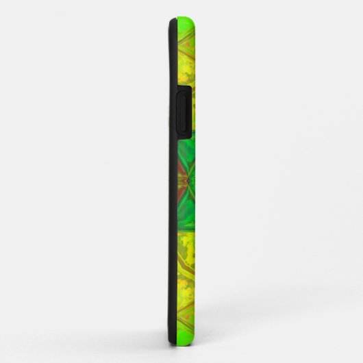 Mosaik Kaleidoskop Gelb und Orange Case-Mate iPhone Hülle (Hinten/Rechts)