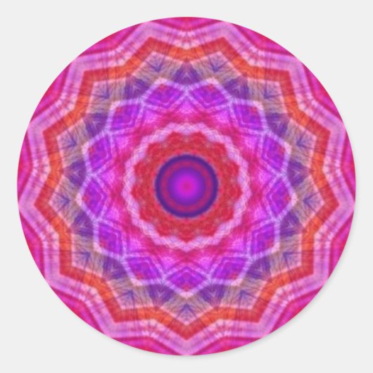 Mosaik Kaleidoskop Sticker (Vorderseite)