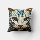 Mosaik Kat Kissen Kissen Kissen werfen (Rückseite)