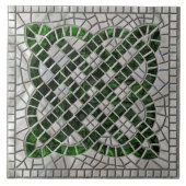 Mosaik keltischer Knoten - Muschel und Perle der A Fliese (Vorderseite)