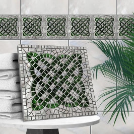 Mosaik keltischer Knoten - Muschel und Perle der A Fliese