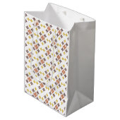 Mosaik-Kreuzmuster Mittlere Geschenktüte (Vorderseite Schrägansicht)