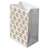 Mosaik-Kreuzmuster Mittlere Geschenktüte (Rückseite Schrägansicht)