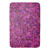 Mosaik Lila rosa Badematte (Vorderseite Vertikal)