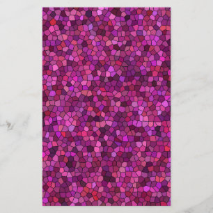 Mosaik Lila rosa Briefpapier