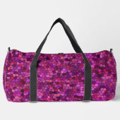 Mosaik Lila rosa Duffle Bag (Vorderseite)