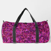 Mosaik Lila rosa Duffle Bag (Rückseite)
