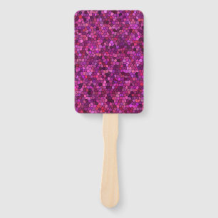 Mosaik Lila rosa Fächer