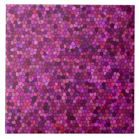 Mosaik Lila rosa Fliese (Vorderseite)