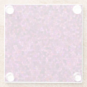 Mosaik Lila rosa Glasuntersetzer (Rückseite)
