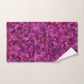 Mosaik Lila rosa Handtuch (Handtuch)
