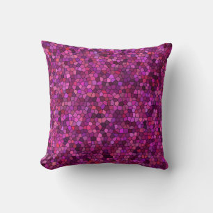 Mosaik Lila rosa Kissen