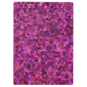 Mosaik Lila rosa Klemmbrett (Rückseite)