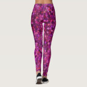 Mosaik Lila rosa Leggings (Rückseite)