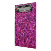 Mosaik Lila rosa Mini Klemmbrett (Gewinkelt2)